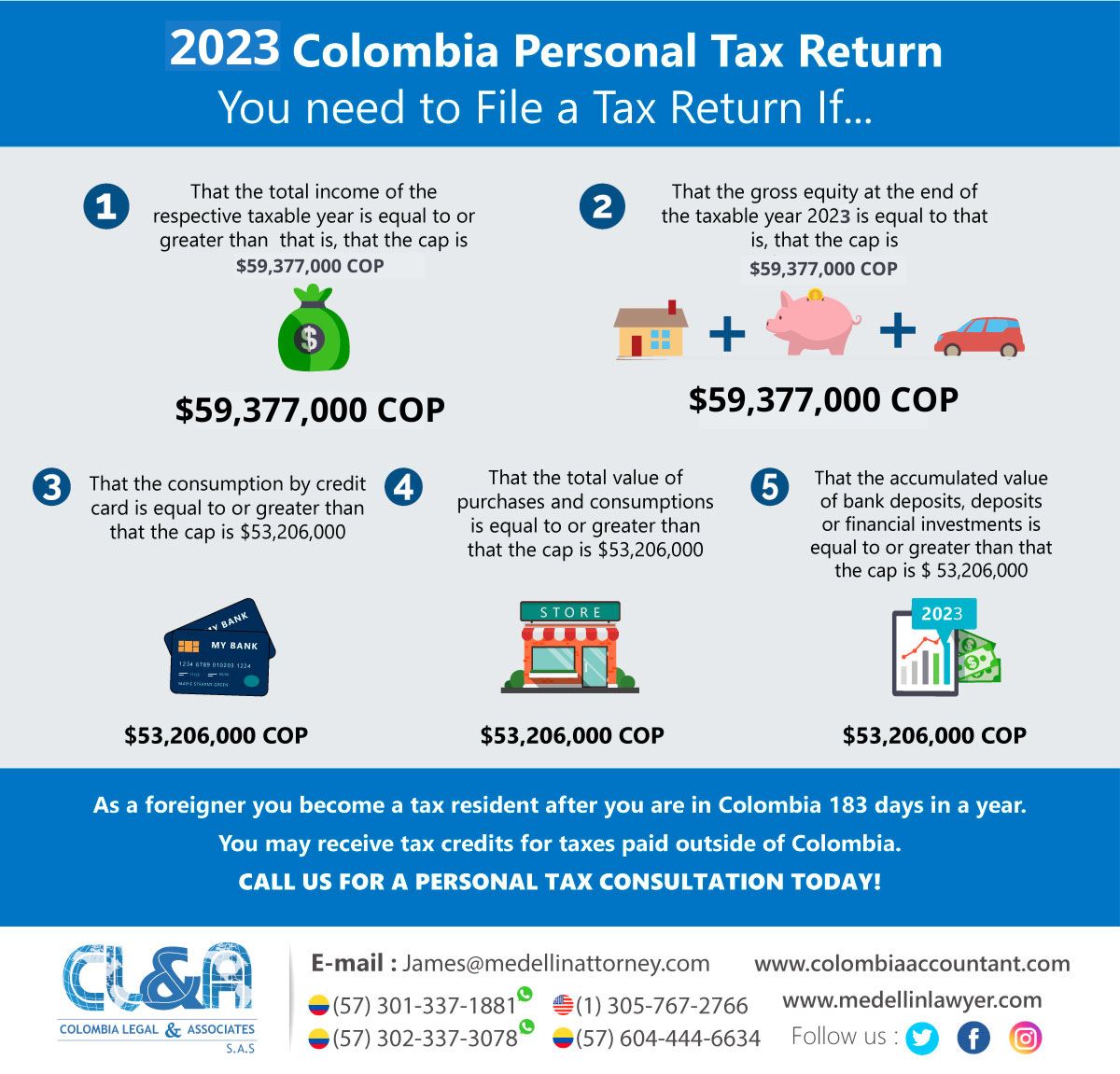 2023 Colombia personal Tax Return